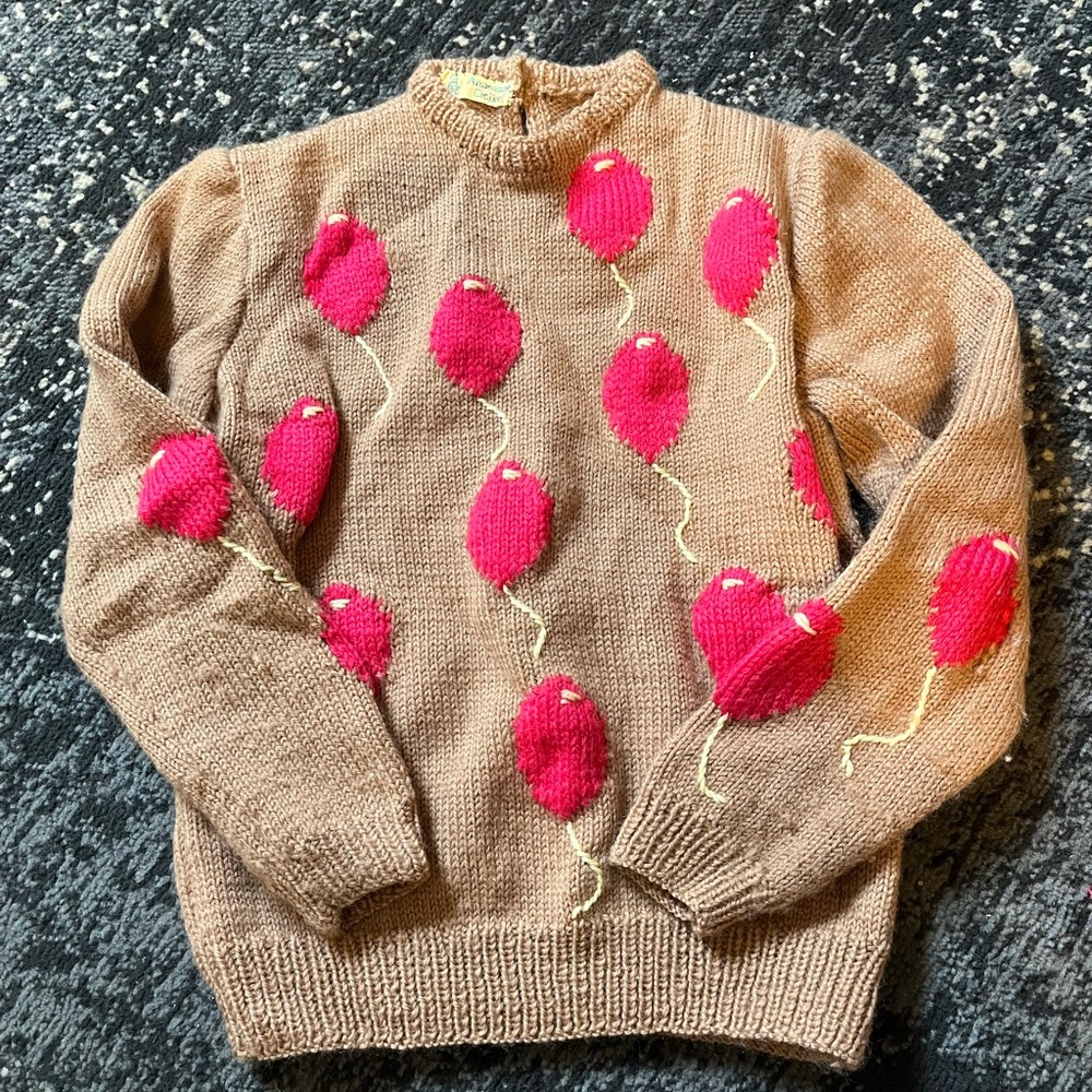 Anneanne Cicileri girls knit balloon sweater